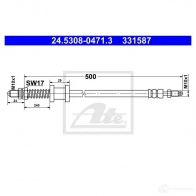 Тормозной шланг ATE DT08JK W 1437280913 24530804713 - Изображение 2