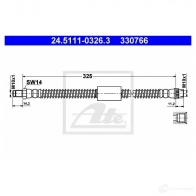 Тормозной шланг ATE 1GUU6 330 766 24511103263 Opel Movano (A) 1 1998 – 2010