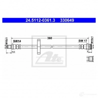 Тормозной шланг ATE 24511203613 3306 49 BQUUL Citroen Jumper 2 (244) Кабина с шасси