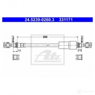 Тормозной шланг ATE 24523902603 81PI7WJ 62665 3 31171