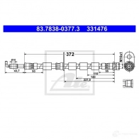 Тормозной шланг ATE Ford Fiesta 6 (CB1, CCN) 2008 – 2017 331 476 027FYB 83783803773