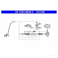 Тормозной шланг ATE 24125300303 3 31126 59809 I4EFH