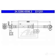 Тормозной шланг ATE 24528605563 62851 01QUMP 3 31251