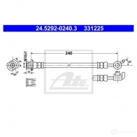 Тормозной шланг ATE 331 225 62887 24529202403 WT458V - Изображение 2