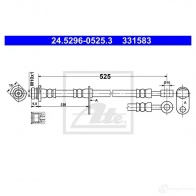 Тормозной шланг ATE 7UKIZQ T 1437251766 24529605253 - Изображение 2