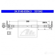 Тормозной шланг ATE A 7P2WEK 24514003543 1437951135 - Изображение 2