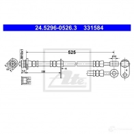 Тормозной шланг ATE Suzuki Grand Vitara (JT, TE, TD) 2 Кроссовер 1.6 AWD (TA74. JB416) 99 л.с. 2005 – 2015 24529605263 B63SP8 2