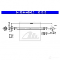 Тормозной шланг ATE Y01K8 24529402933 33151 5 Hyundai i30