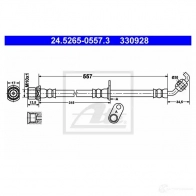 Тормозной шланг ATE 24526505573 F6KE1 Toyota RAV4 (XA20) 2 Кроссовер 2.0 150 л.с. 2000 – 2003 3309 28