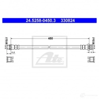 Тормозной шланг ATE 62711 97ZLH3 3 30824 24525804503 - Изображение 2