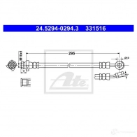 Тормозной шланг ATE 33 1516 O7GZXIC 62895 24529402943 - Изображение 2