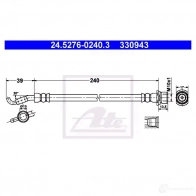 Тормозной шланг ATE 330 943 HBVDEN3 62800 24527602403 - Изображение 2