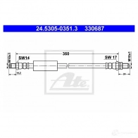 Тормозной шланг ATE OUXVJQ 330 687 Ford KA 24530503513