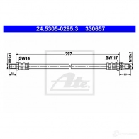 Тормозной шланг ATE TR6WD1C 33 0657 24530502953 62930 - Изображение 2