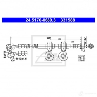 Тормозной шланг ATE RHR4S Z5 1437251767 24517606603