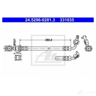 Тормозной шланг ATE 24529602813 Toyota RAV4 (XA20) 2 Кроссовер 2.0 150 л.с. 2000 – 2003 33 1035 XKKHY