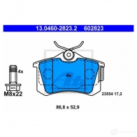 Тормозные колодки, комплект ATE 602823 13046028232 235 54 Citroen C4 1 (LA, PF2) Купе 2.0 HDi 140 л.с. 2008 – 2011