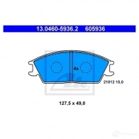 Тормозные колодки, комплект ATE 13046059362 21 012 605936 56777