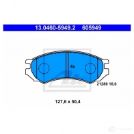 Тормозные колодки, комплект ATE 21 280 605949 13046059492 56785