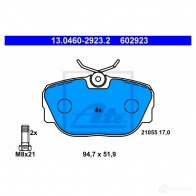 Тормозные колодки, комплект ATE 56211 13046029232 210 55 602923 - Изображение 5