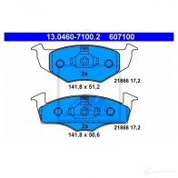 Тормозные колодки, комплект ATE 2186 6 56897 21868 13046071002 - Изображение 5