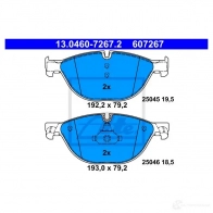 Тормозные колодки, комплект ATE 2504 5 13046072672 57047 25046 - Изображение 5