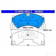 Тормозные колодки, комплект ATE 604852 56468 13046048522 2455 3 - Изображение 6