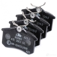 Тормозные колодки, комплект ATE 602860 2 3554 56167 13046028602 - Изображение 4