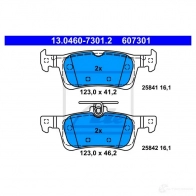 Тормозные колодки, комплект ATE 57078 13046073012 258 41 25842