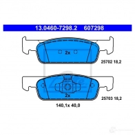 Тормозные колодки, комплект ATE 2570 2 13046072982 57076 25703 - Изображение 5