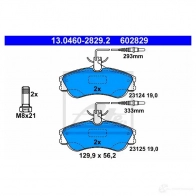 Тормозные колодки, комплект ATE 231 24 Peugeot Partner 1 (M59, 5F) Минивэн 1.6 Flexfuel 109 л.с. 2000 – 2002 23125 13046028292