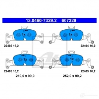 Тормозные колодки, комплект ATE DZFA 6 13046073292 1437251879 - Изображение 6
