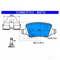 Тормозные колодки, комплект ATE 602712 2313 8 56038 13046027122 - Изображение 5