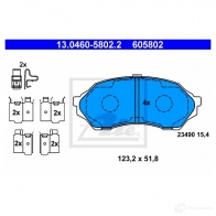 Тормозные колодки, комплект ATE 605802 13046058022 56671 2 3490