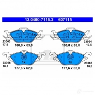 Тормозные колодки, комплект ATE 2306 3 23064 13046071152 56909 - Изображение 5