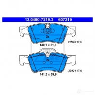 Тормозные колодки, комплект ATE 239 23 23924 13046072192 57000 - Изображение 4