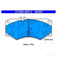 Тормозные колодки, комплект ATE 604401 2 0784 56428 13046044012 - Изображение 8