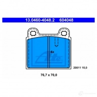 Тормозные колодки, комплект ATE 56415 2 0011 13046040482 604048