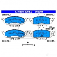 Тормозные колодки, комплект ATE Mercedes M-Class 13046080042 23194 231 93