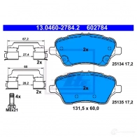 Тормозные колодки, комплект ATE 57150 2513 4 25135 13047027842 - Изображение 3