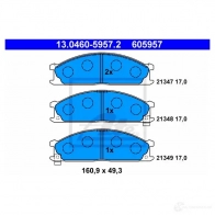 Тормозные колодки, комплект ATE 21348 21 347 13046059572 56793