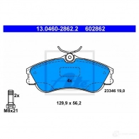 Тормозные колодки, комплект ATE 56169 602862 2 3346 13046028622