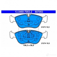 Тормозные колодки, комплект ATE 56863 212 73 13046070532 21274 - Изображение 6