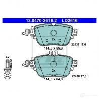 Тормозные колодки, комплект ATE 13047026162 1437251836 R PDIL - Изображение 5
