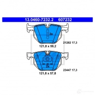Тормозные колодки, комплект BMW X5 E70 F15, X6 E71 F16 ATE 13046072322 57013 212 82 23447 - Изображение 5