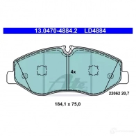 Тормозные колодки, комплект ATE 220 62 57231 LD4884 13047048842 - Изображение 3