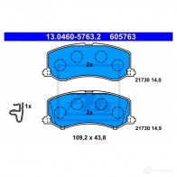 Тормозные колодки, комплект ATE 605763 13046057632 21 730 Suzuki Swift