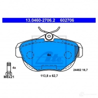 Тормозные колодки, комплект ATE 13046027062 Citroen C6 24 462 602706