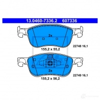 Тормозные колодки, комплект ATE 13046073362 Ford Fiesta 7 (ST) Хэтчбек 1.0 EcoBoost mHEV 125 л.с. 2020 – наст. время H22 F9P