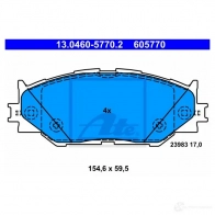 Тормозные колодки, комплект ATE 605770 13046057702 2 3983 56642 - Изображение 6
